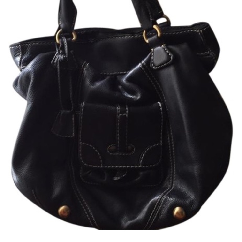 Buti black leather bag